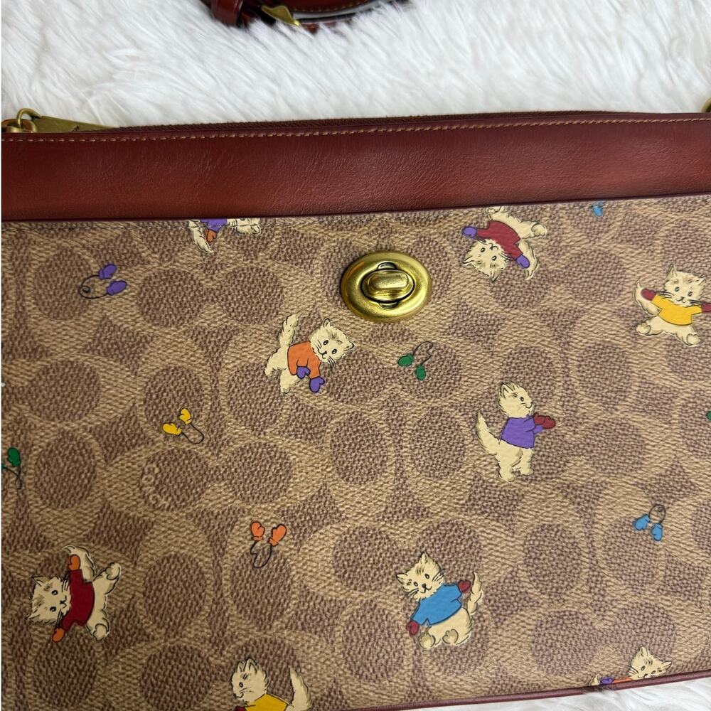 COACH Polly Crossbody In Signature Canvas - Picture 5 of 14